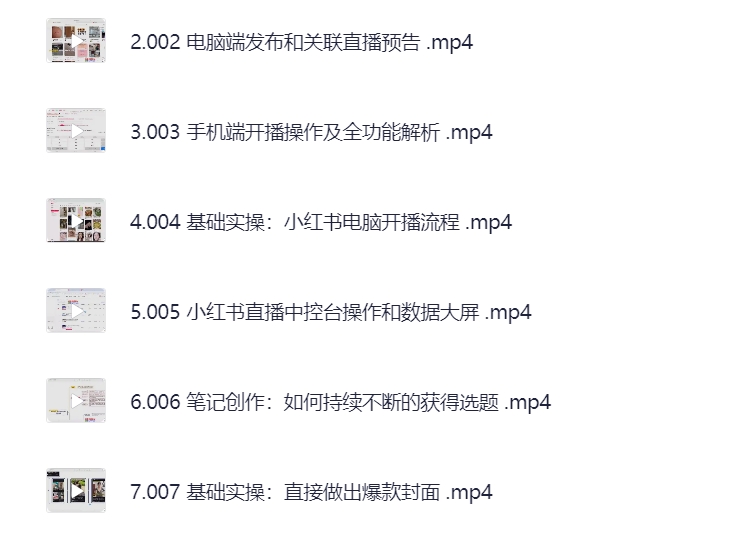 小红书电商直播营带货 + 店铺 + 笔记