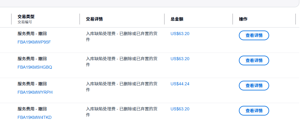 入库缺陷费大家可以去主动申请撤销了 8.1号后创建的货件 钱已经退回了
